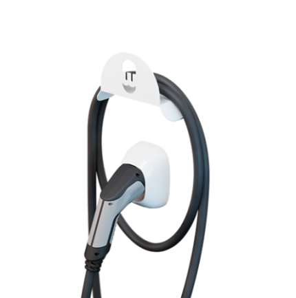 WALLBOX Cable holder (metallic / White)