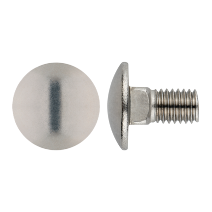 Parafuso oval quadra  inox A2 Din 603  M8x25mm